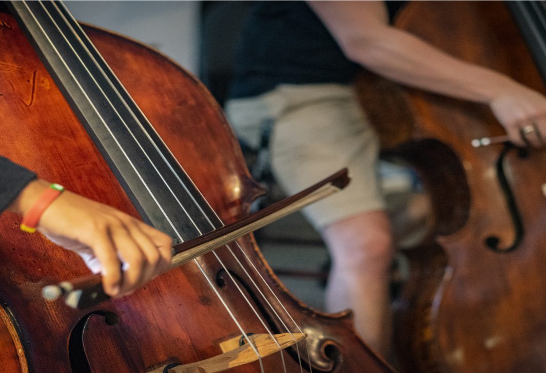 Double bass at the Orford Music Academy