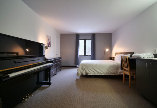 Bedroom for student residences at Orford Music