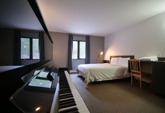 Bedroom for student residences at Orford Music