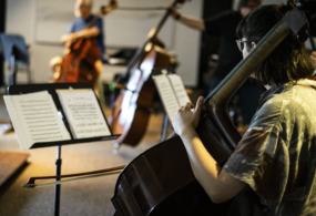 Double bass at the Orford Music Academy